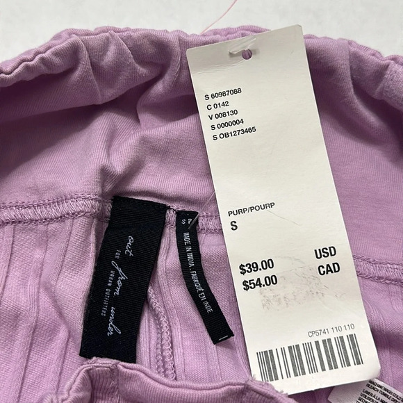 Out From Under Urban Outfitters Lilac Biker Shorts Lace Up Ribbed Size Small NWT - Picture 7 of 12